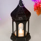 Antique Black candle lamp Atmosphere Decoration Creative Gift Hexagonal Wind Lamp Candle Lamp Led Wind Lamp Portable Small Horse Lamp