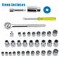 40-Piece Chrome Vanadium & Stainless Steel Tool Kit Set – Portable & Practical
