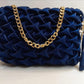 Luxe Twist Satin Clutch Bag