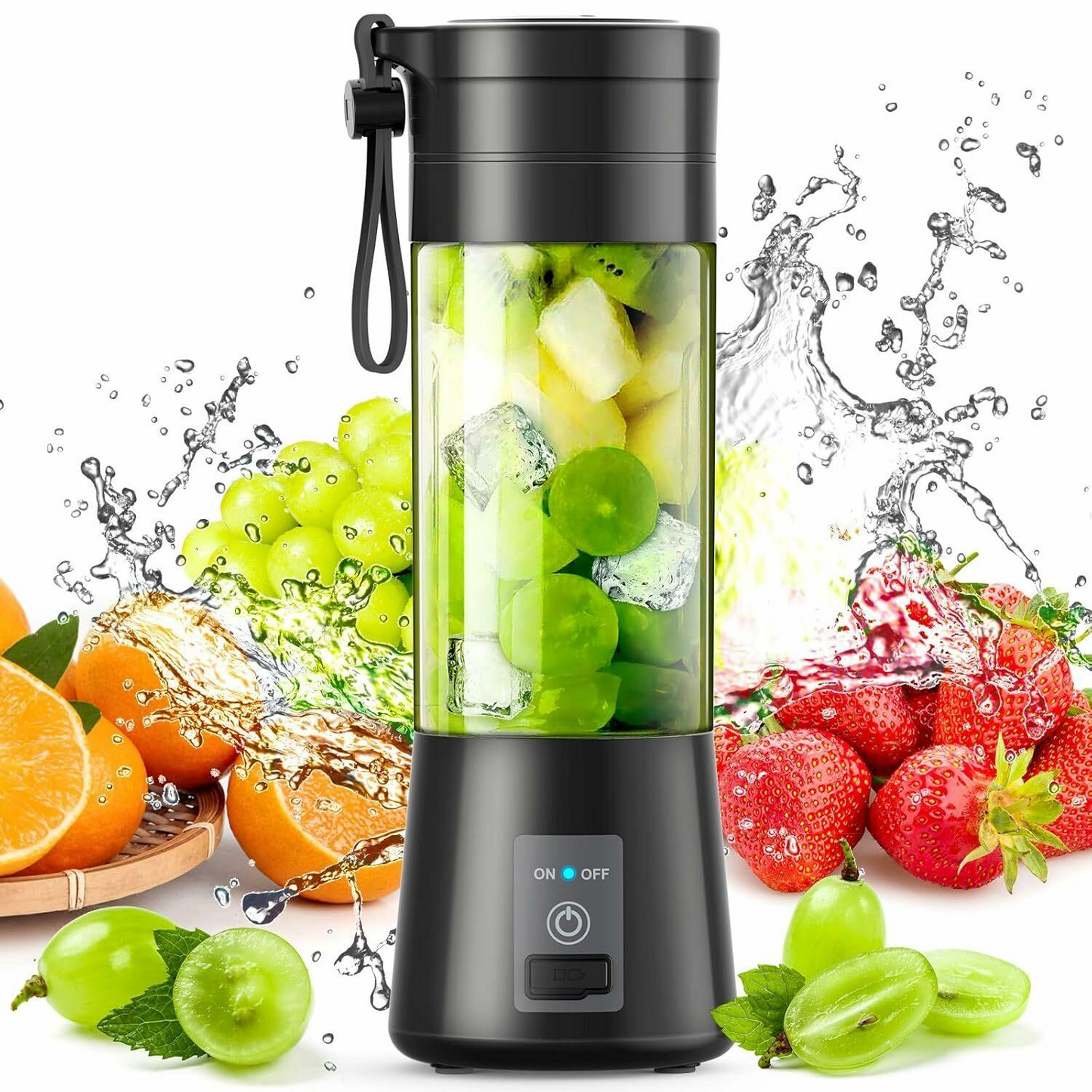 Six Blade Portable USB Electric Juicer Bottle Blender