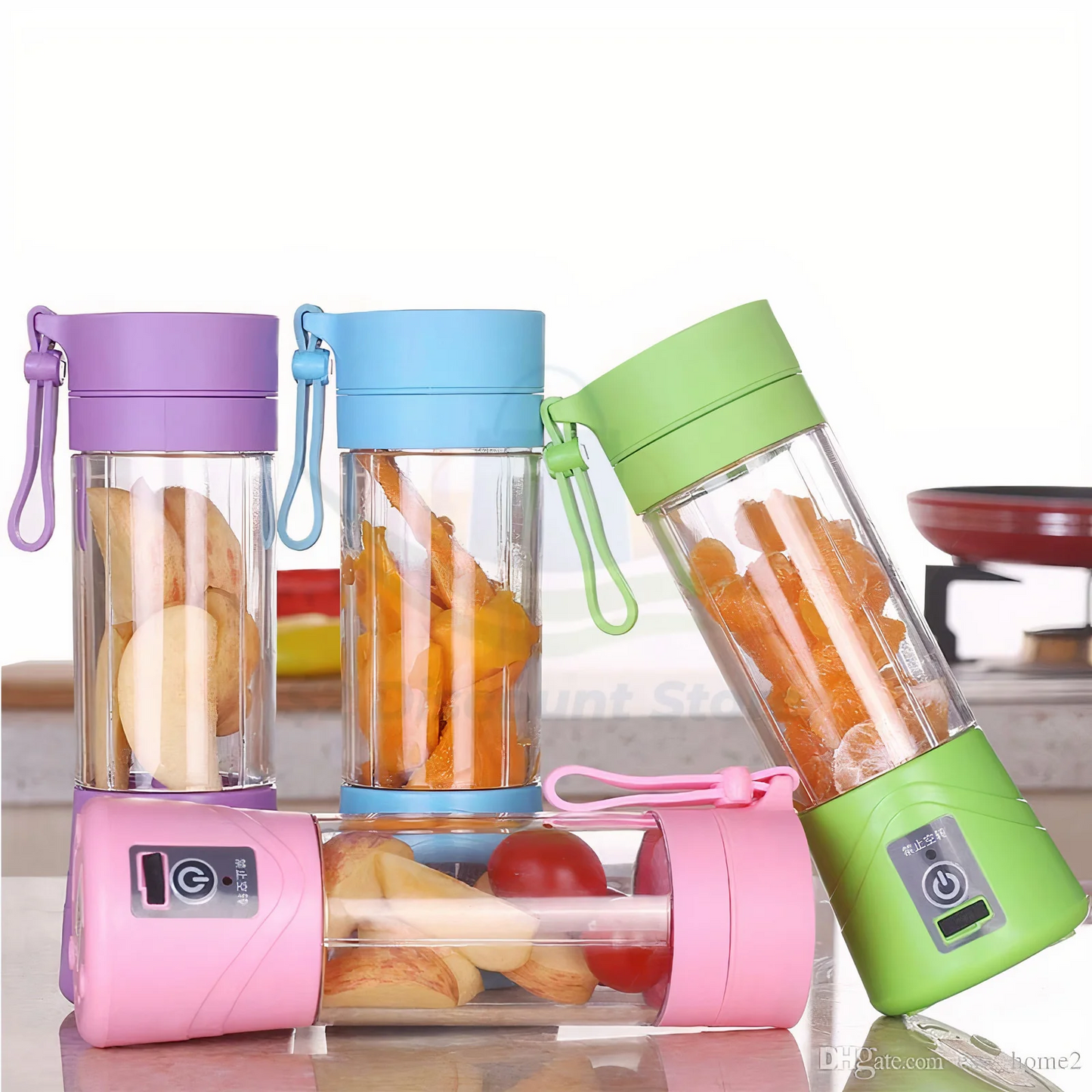 Six Blade Portable USB Electric Juicer Bottle Blender